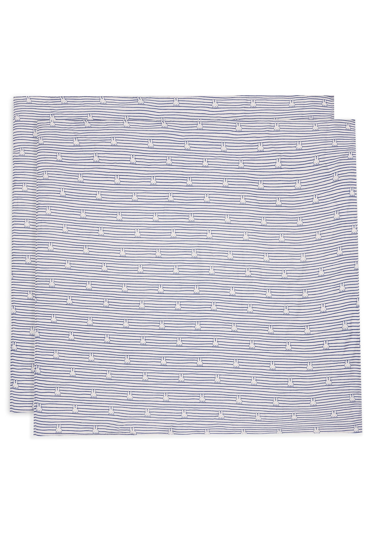 ARRIVING SOON Muslin swaddles 2 pack ~ Miffy Nijntje navy stripe
