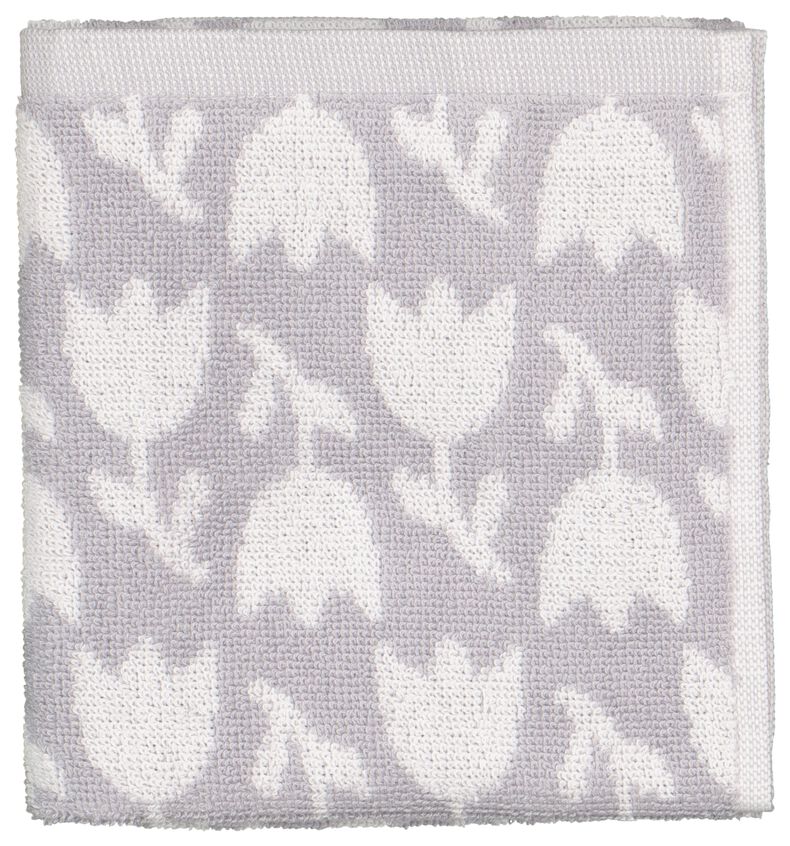 Hand towel ~ grey tulips