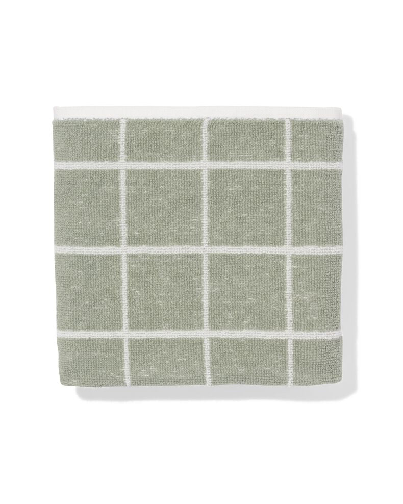 Hand towel ~ sage checker