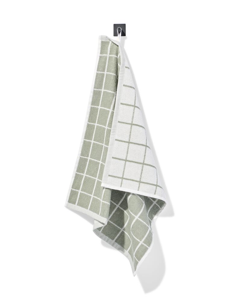 Hand towel ~ sage checker