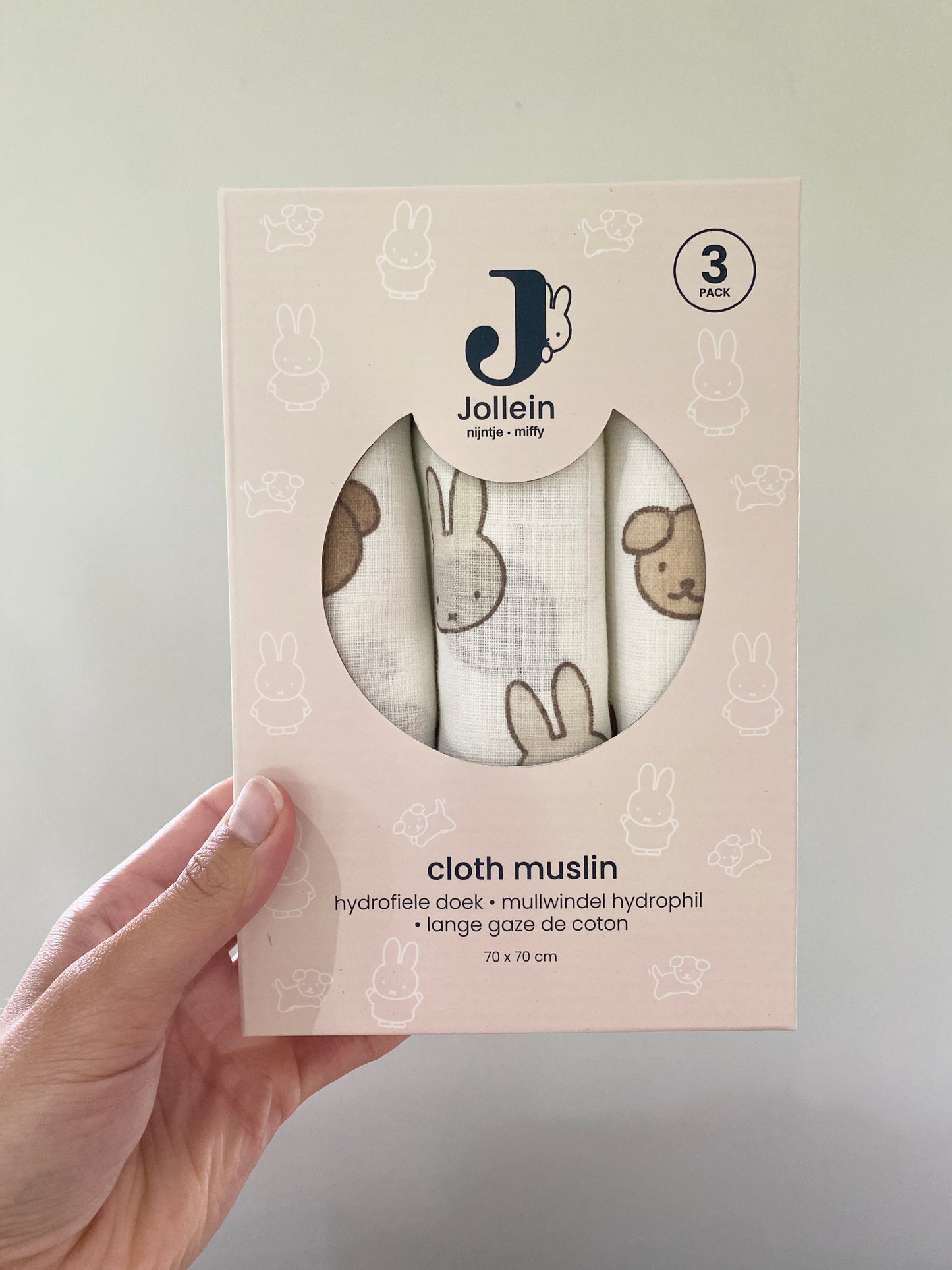 Muslin cloths 3 pack ~ Miffy Nijntje + Friends