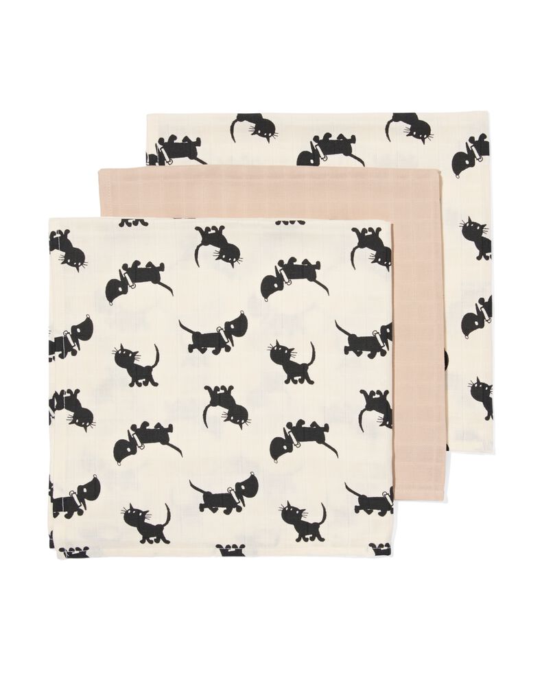 Muslin cloths 3 pack ~ Takkie + Siepie