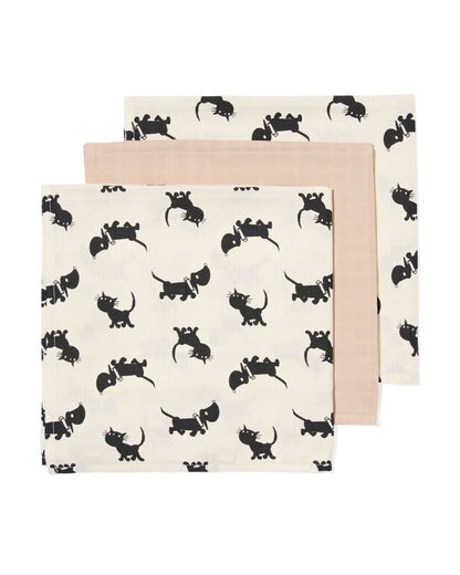 Muslin cloths 3 pack ~ Takkie + Siepie