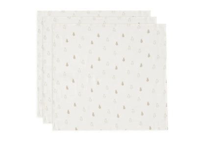 Muslin cloths 3 pack ~ Miffy Nijntje creamy white
