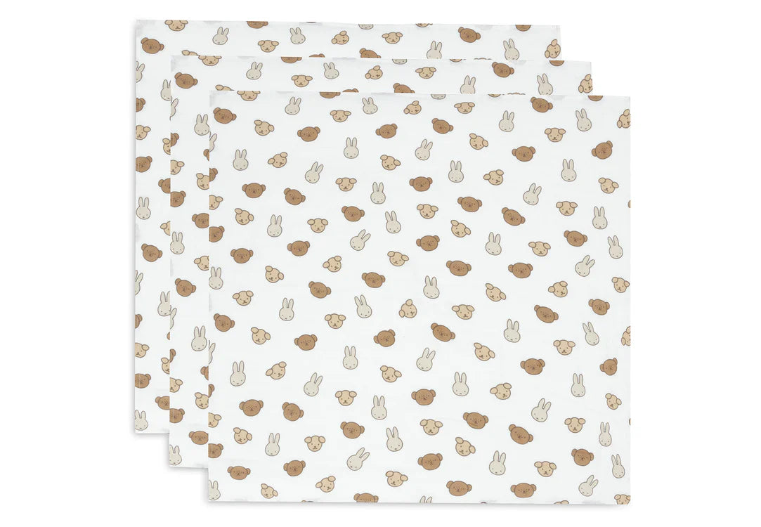 Muslin cloths 3 pack ~ Miffy Nijntje + Friends