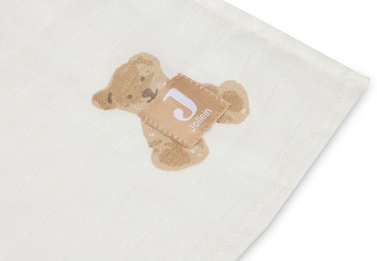 Muslin swaddles 2 pack ~  Teddy Bear