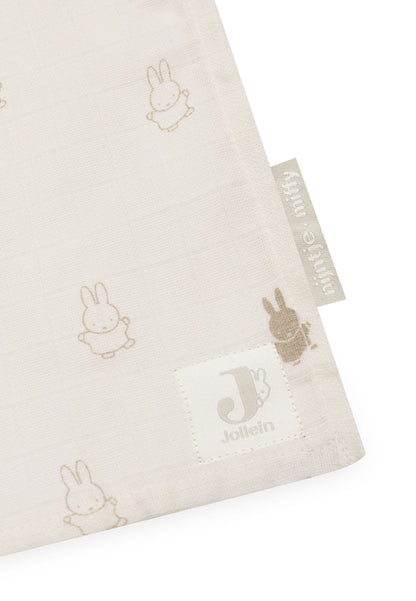 Muslin swaddles 2 pack ~ Miffy Nijntje creamy white