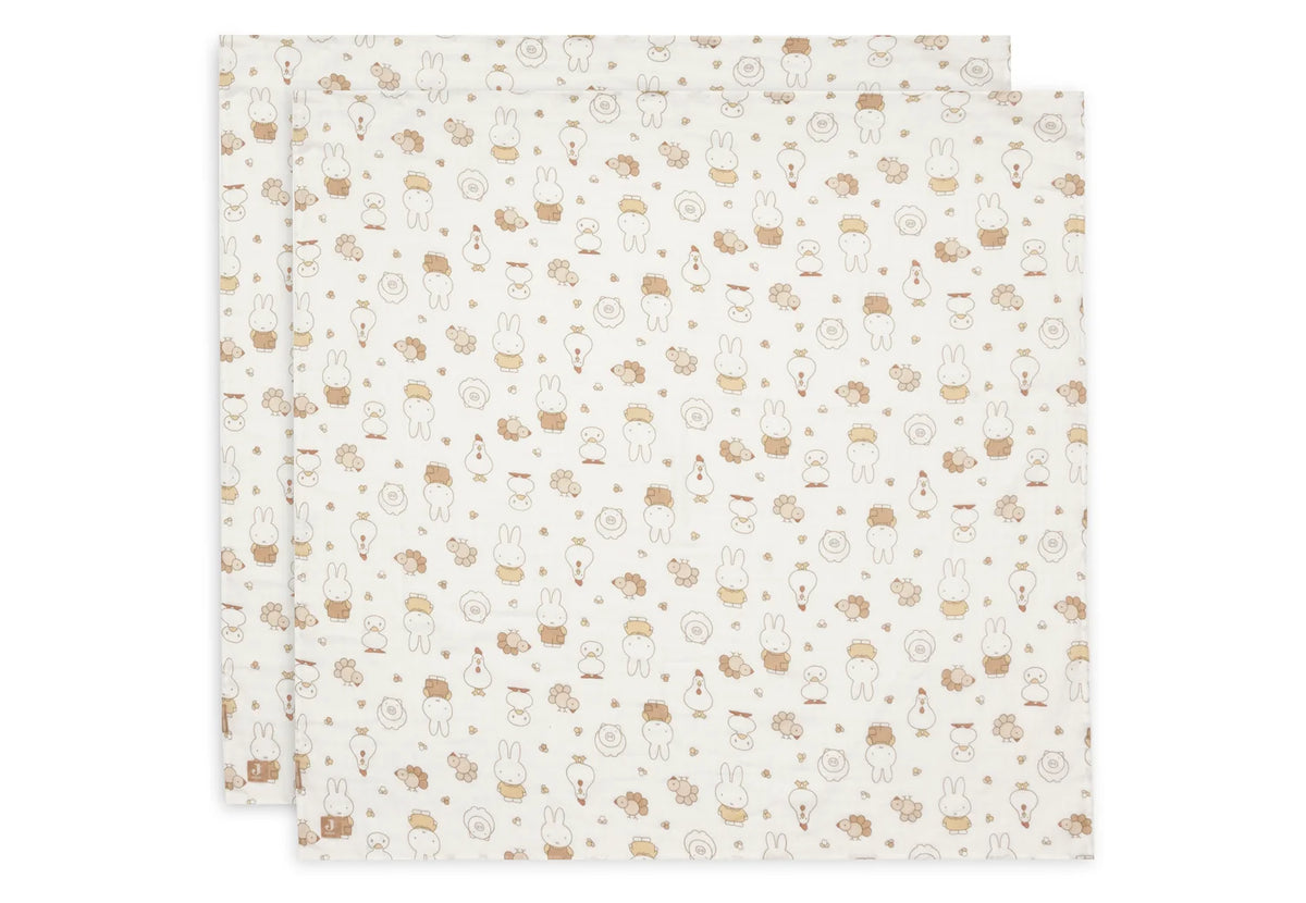 Muslin swaddles 2 pack ~ Miffy Nijntje family farm