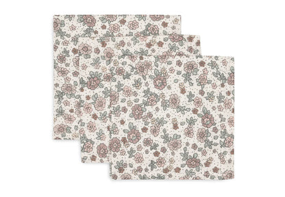 ARRIVING SOON Muslin doekje 3 pack ~ retro flowers