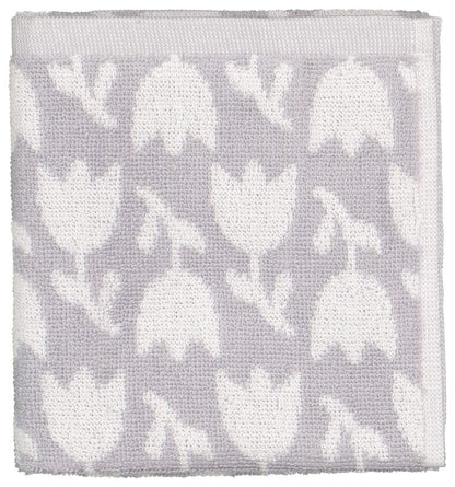 Hand towel ~ grey tulips