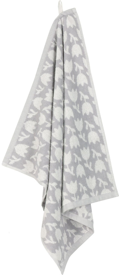 Hand towel ~ grey tulips