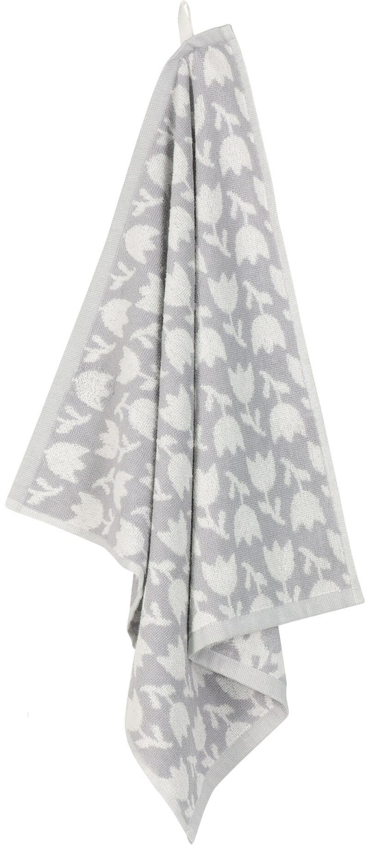 Hand towel ~ grey tulips