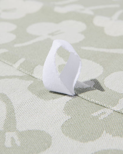 Tea towel ~ sage violets