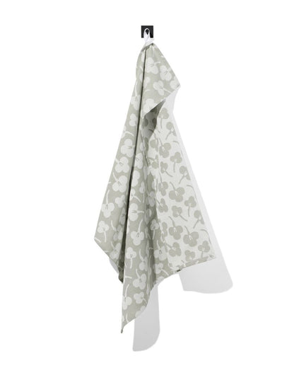 Tea towel ~ sage violets