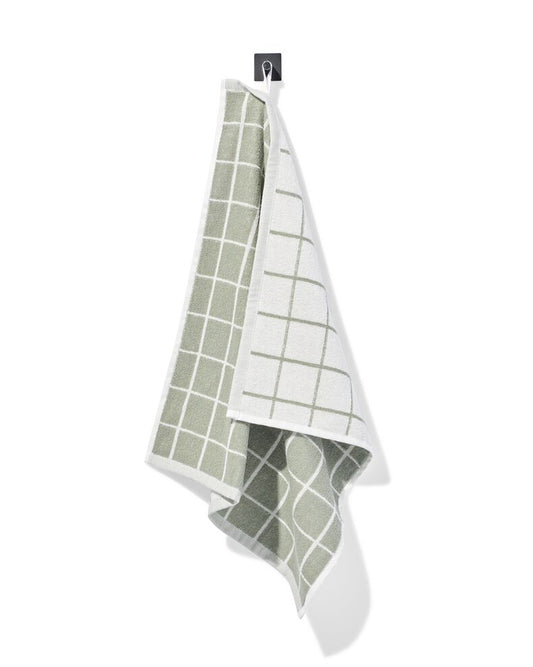 Hand towel ~ sage checker