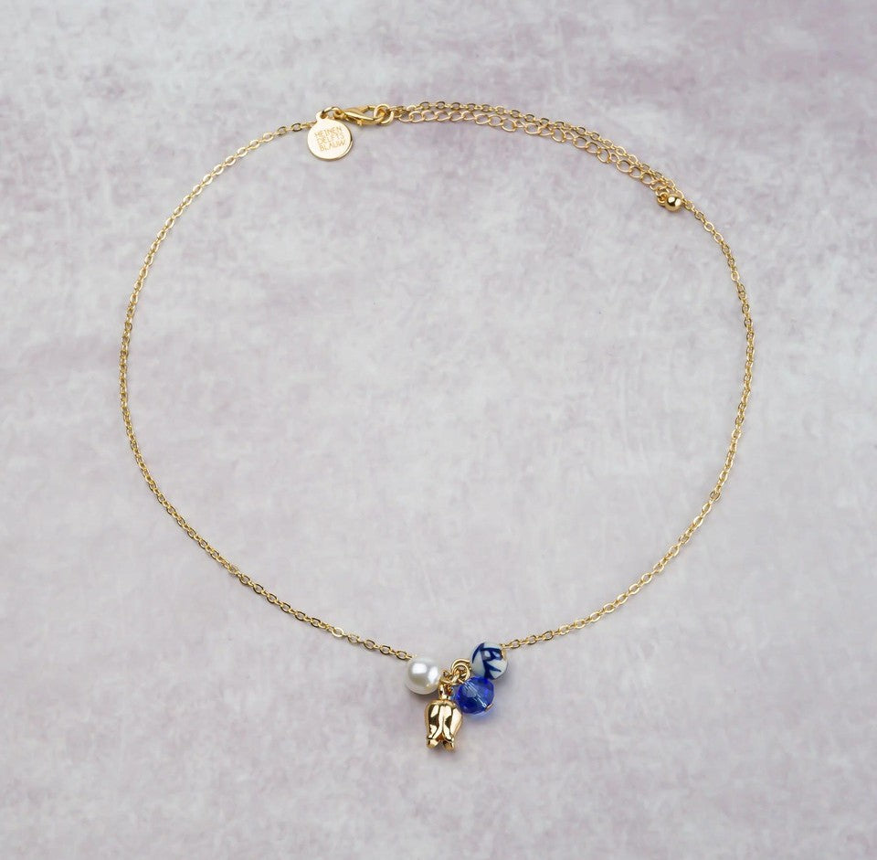 ARRIVING SOON ~ Delfts Blauw tulip charm necklace