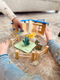 Take-along wooden farm