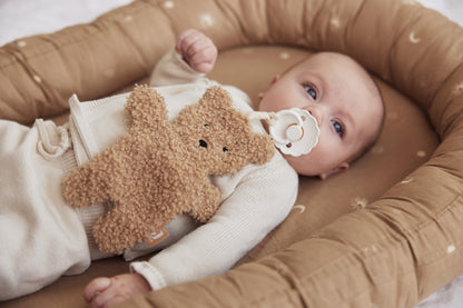 Pacifier lovey ~ Teddy Brown